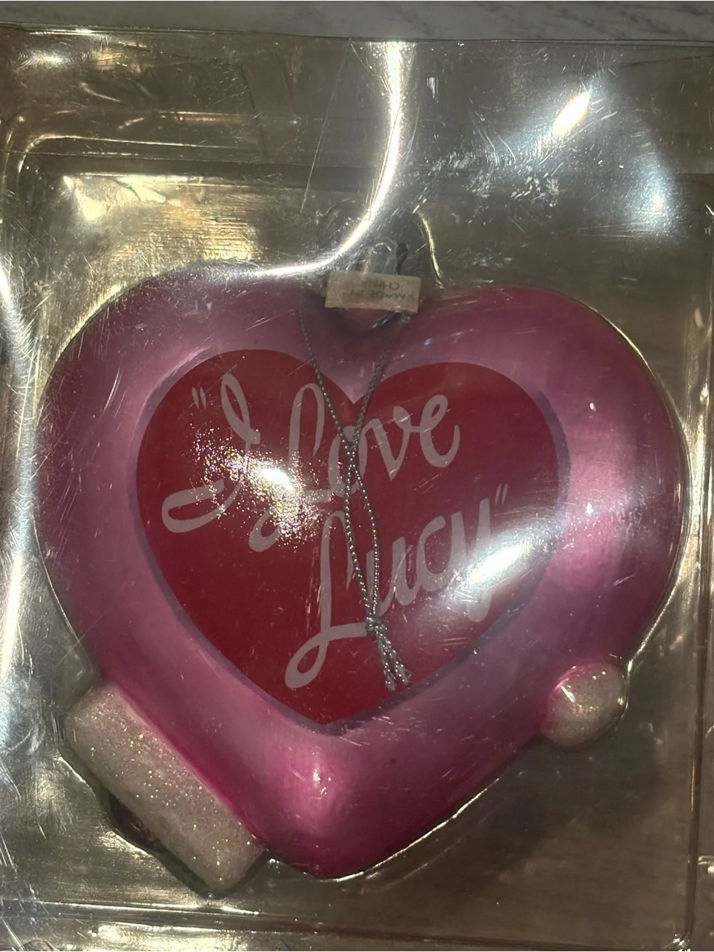 I love Lucy  Heart Ornament